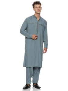 karachi Kurta Shalwar - Pale Torquoise